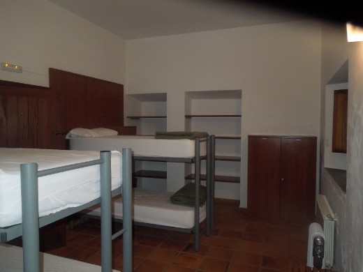 6 beds per room at the Montesoria