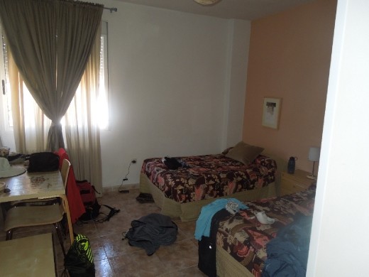 Two beds per room at this swanky hostel Juan scoped out for us in Casares!