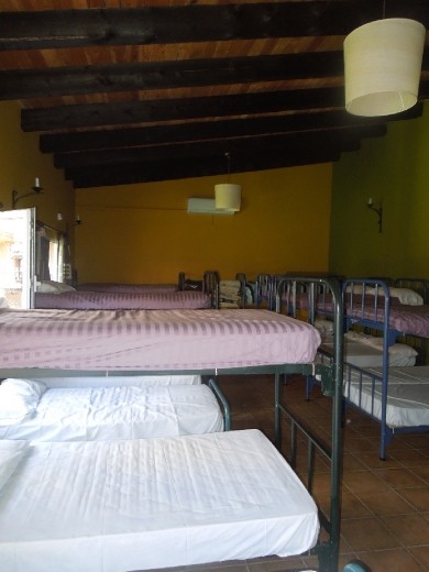 about 20 beds in total in this wing of the hostel