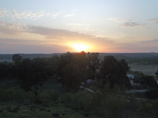 Sunset at the Albergue de Alcantara