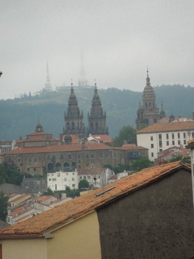 Day 40 entering Santiago de Compostela the pilgrim way...on foot!