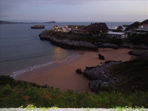 Day 10:The beach at Islares as we pass it the next morning on our want to Santana