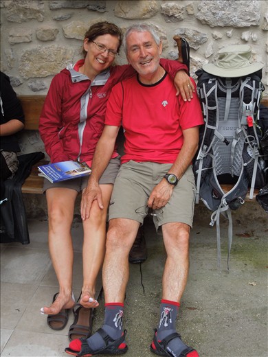 Day 15 at Pendueles: Pedro and Suzanne from Montreal