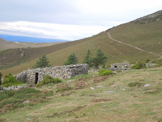 An ancient hospital for pilgrims in the mountains. 
