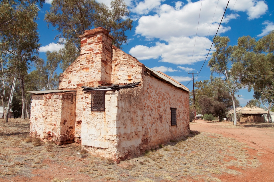 Boys dormitory at the edge of the Mission’s perimeter.
