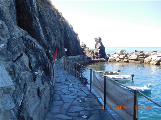 Walkway from boat to town