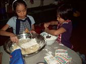 My daughter and niece baking with our Aunt Tj and the nuns: by kimthecoco, Views[448]