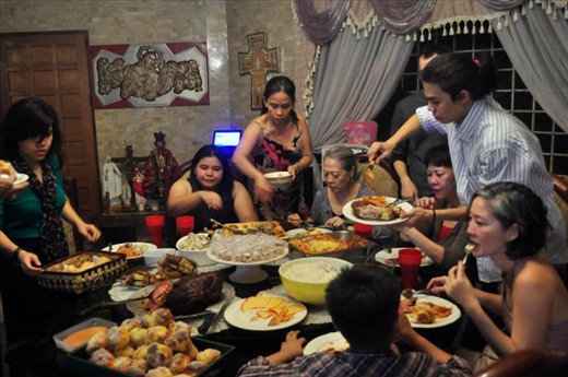 Christmas with ensaymada