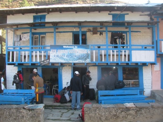 Base Camp was Shivalaya.I stayed at New Sherpa Guide Lodge & Valley Restaurant along with my 10 colleague.