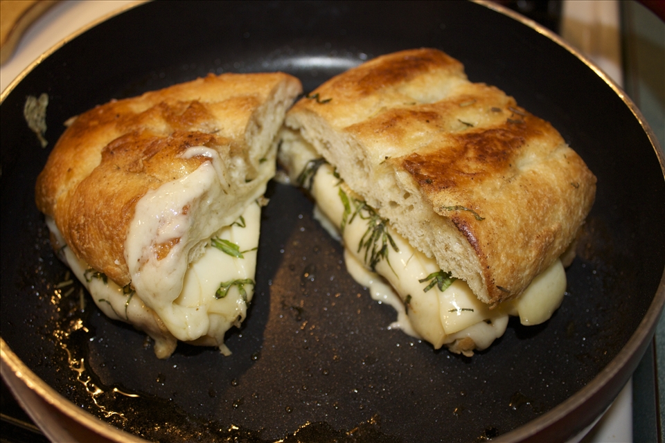 Grilled Cheese finished and ready to be served