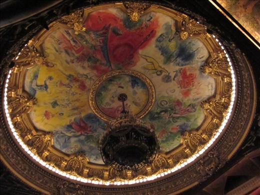 Marc Chagall's ceiling in Palais Garnier