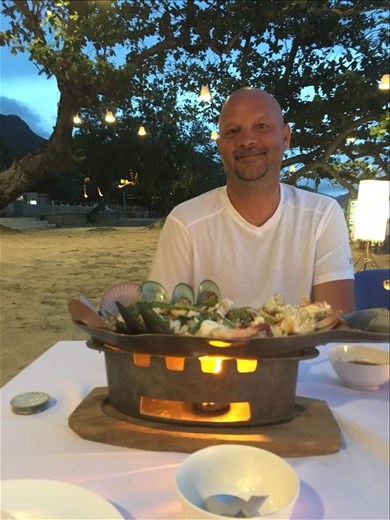 Dinner on the beach