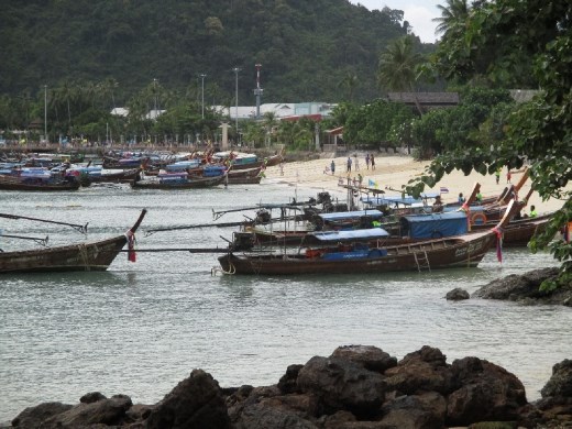 The ferry area of Koh Phi Phi