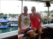 Kirk and Emily on the Original Maya Boat beach tour.: by kirmily, Views[332]