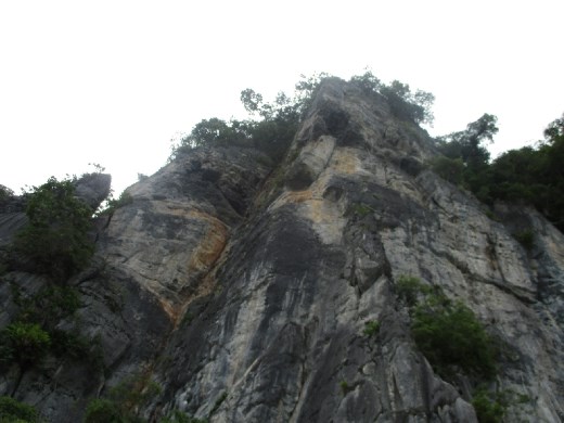 Koh Phi Phi Don.  Monkey beach Cliff.