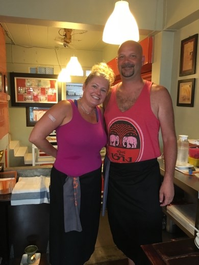 We got fancy aprons...just like real chefs.