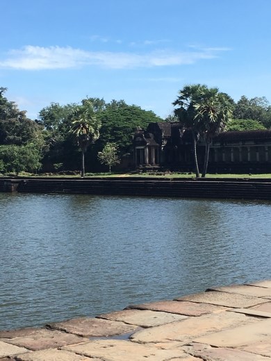 Walking into Angkor Wat