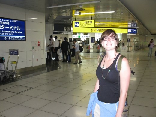 Kirsten at Tokyo Airport