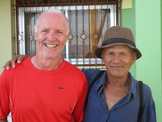 Wayne with Paul who's 67 and sells on beach