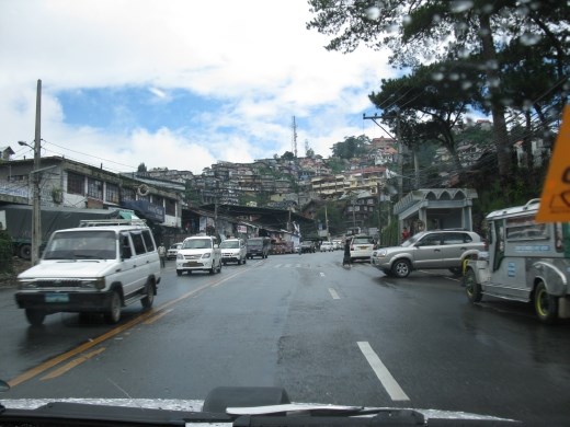Baguio from outside our Hostel