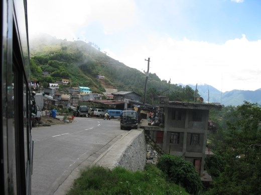 arriving on outskirts of Sagada
