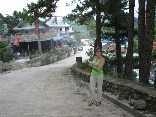 Kirsten welcoming visitors to the Town of Sagada