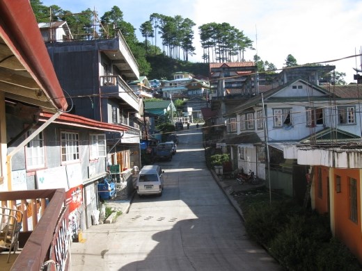 view off our balcony at Hostel in Sagada