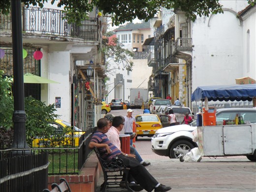 Casco viejo town square in Panama City