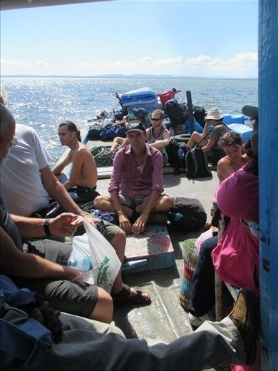 Arnold on the boat to Isla Ometepe