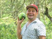 Alex, our horse-riding leader, finds a squash in the bush. dinner!: by kirstenvelthuis, Views[320]