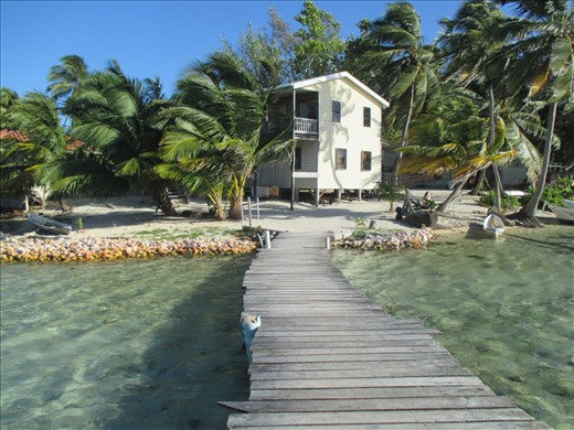 Our hotel, Tobacco Caye