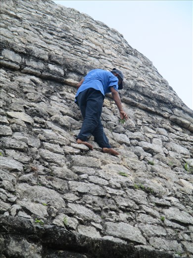 A spot of weeding, Coba ruins