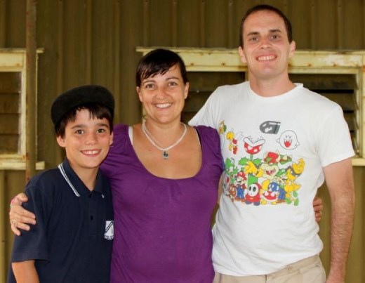 Teddy, Cristina, and I