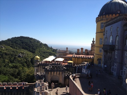 In the hills of Sintra lies one of the seven wonders of Portugal the romanticist Pena National Palace, where Kings and Queens made pilgrimage to fulfil a holy vow.