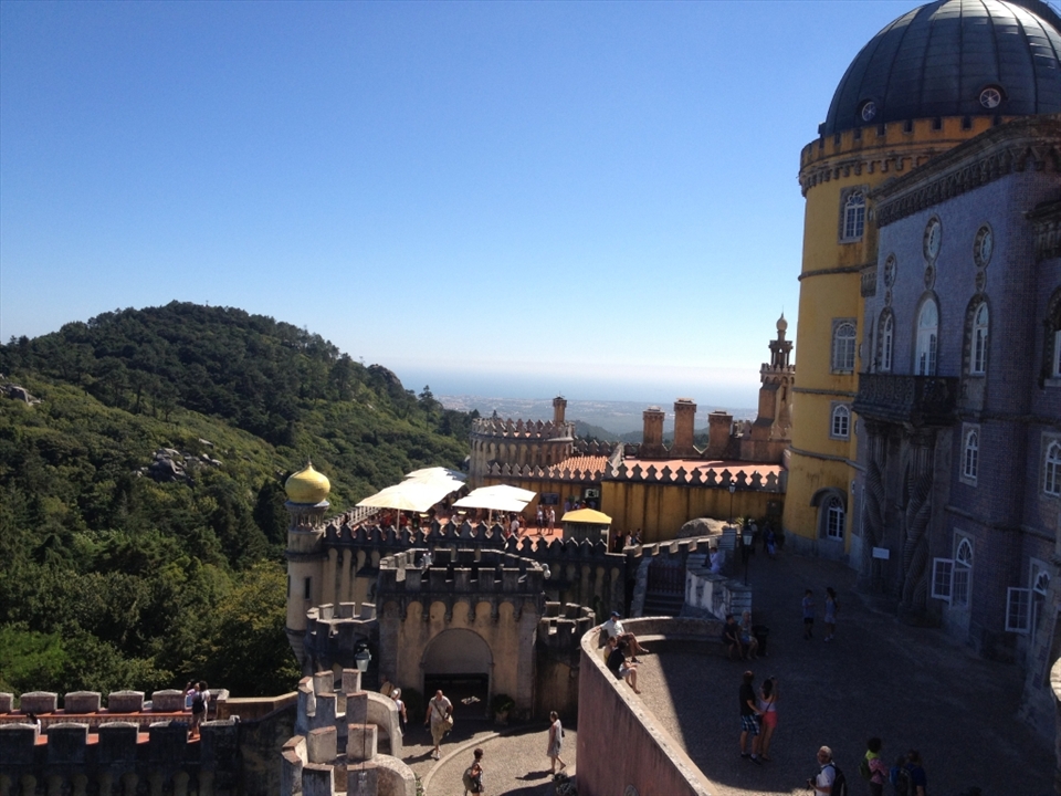 In the hills of Sintra lies one of the seven wonders of Portugal the romanticist Pena National Palace, where Kings and Queens made pilgrimage to fulfil a holy vow.