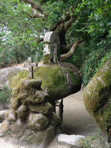 A deeply religious country here the bell and cross entrance way to the Convent of the Friars Minor Capuchin symbolises free will to live a life dedicated to obedience, poverty and chastity.