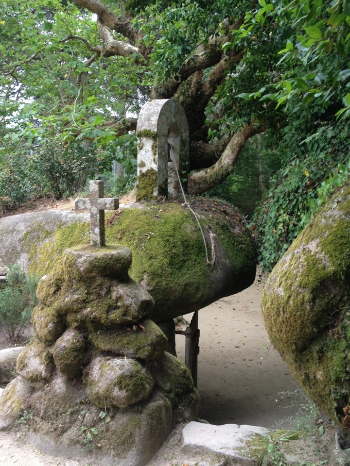 A deeply religious country here the bell and cross entrance way to the Convent of the Friars Minor Capuchin symbolises free will to live a life dedicated to obedience, poverty and chastity.