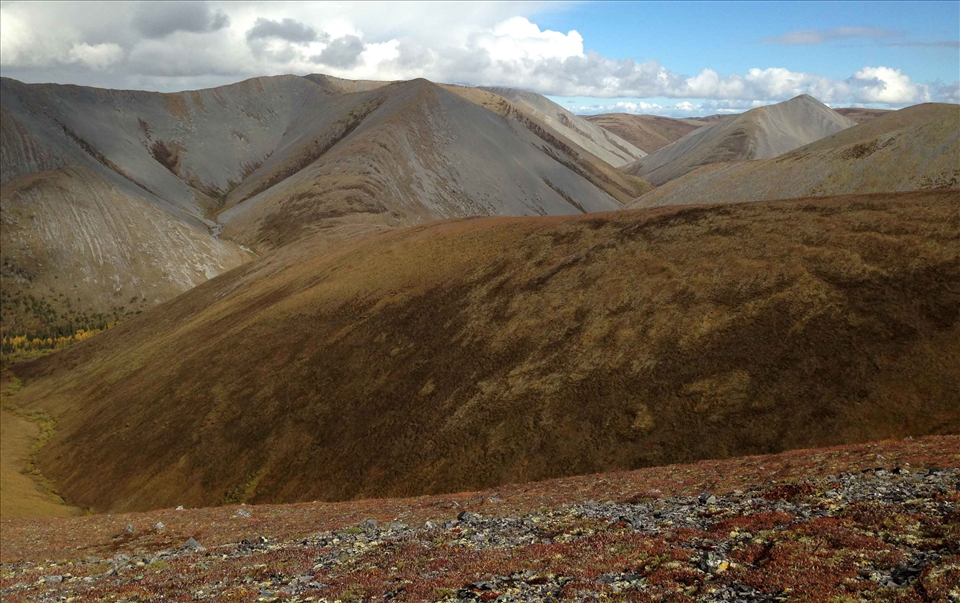 The Northwest Territories  Summiting the rolling mountains north of the Arctic C