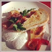 Poached eggs, ham and sourdough. It's beautiful.: by knoxknoxrocks, Views[219]