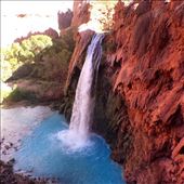 Havasu Falls along Havasu Creek - Havasupai Indian Reservation, Supai, AZ: by kohleen, Views[328]