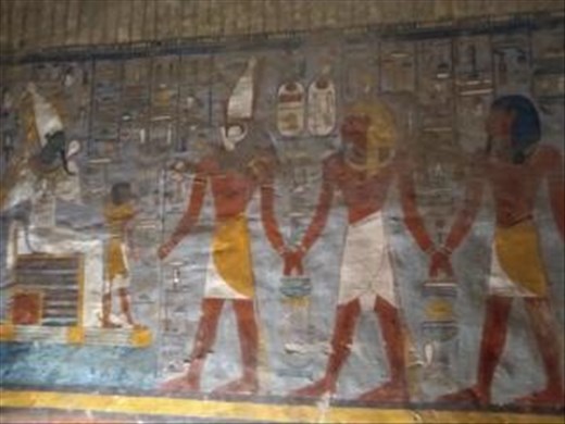 Inside the tomb of Rameses I