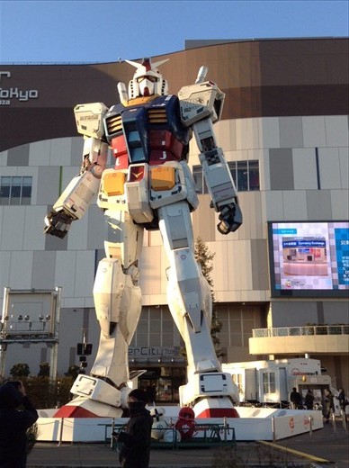 Odaiba- Famous Gundam Statue! I think it's an anime thing but actually not sure haha