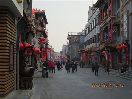 Qianmen Da Jie walking street (Qianmen is the area my hostel is in, along with Tian'anmen Square and the Forbidden City)