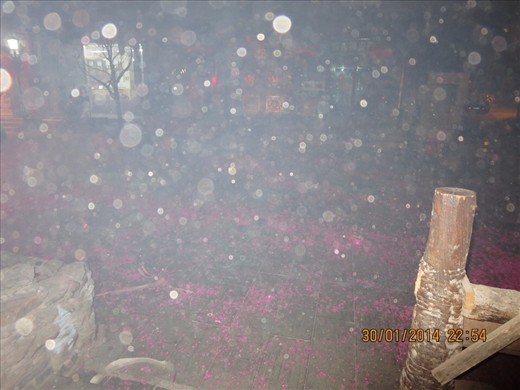 The aftermath of New Year's celebrations