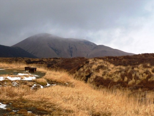 Mt. Aso in the clouds