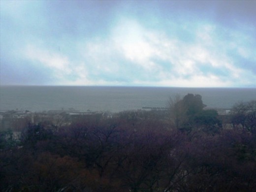 View from the castle, stormy looking!