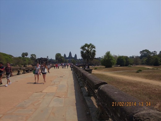 Famous towers  in the distance