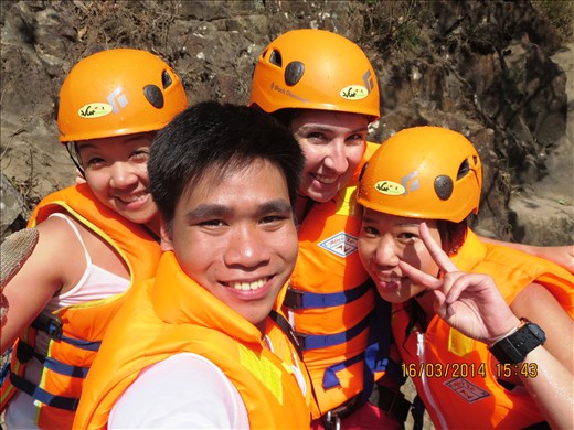 with one of the tour guides