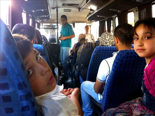 Innocence of children, in a war torn place. 