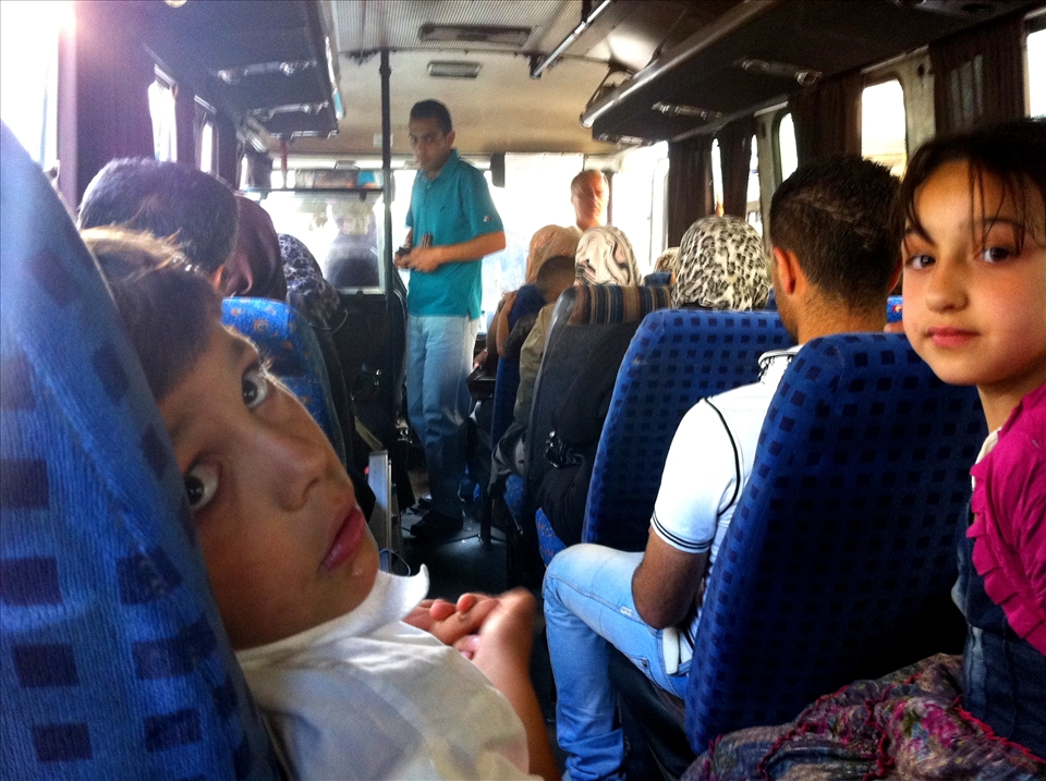 Innocence of children, in a war torn place. 